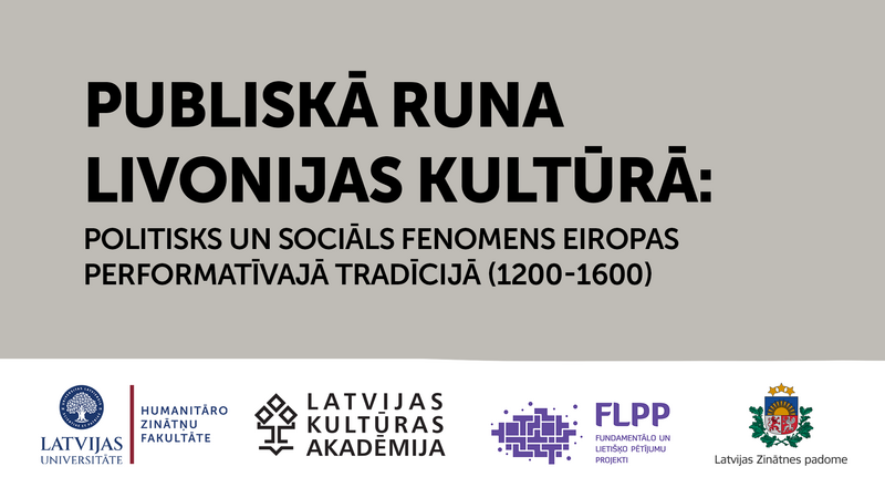 Sākts projekts par publisko runu Livonijas kultūrā